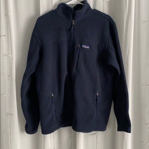Dark navy blue Patagonia zip up sweater